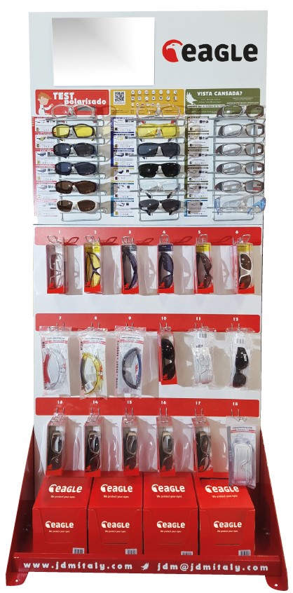 Expositor grande de suelo para Eagle/Ecoplus (18 modelos)
