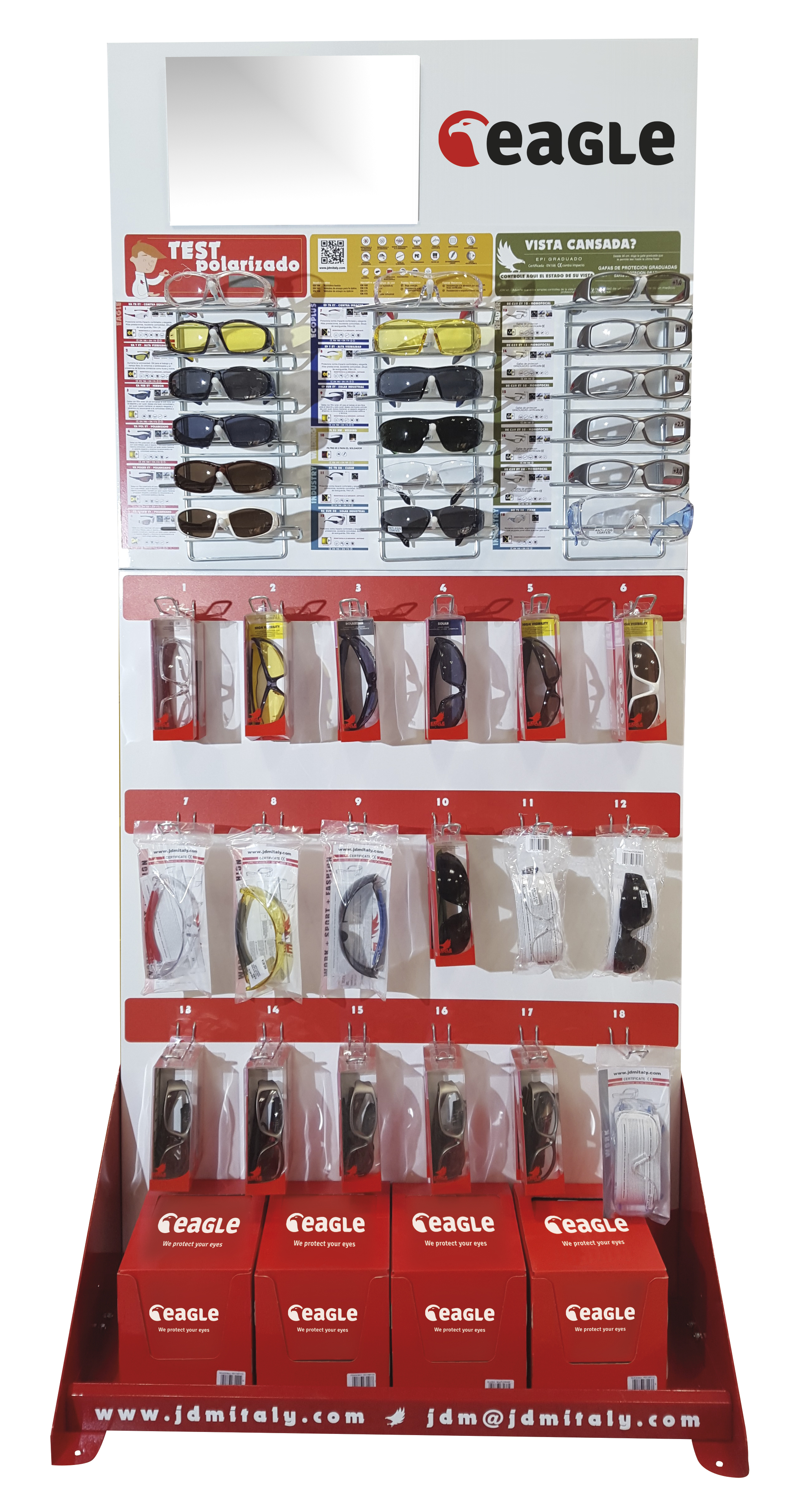 Expositor grande de suelo para Indro/Folco (18 modelos)