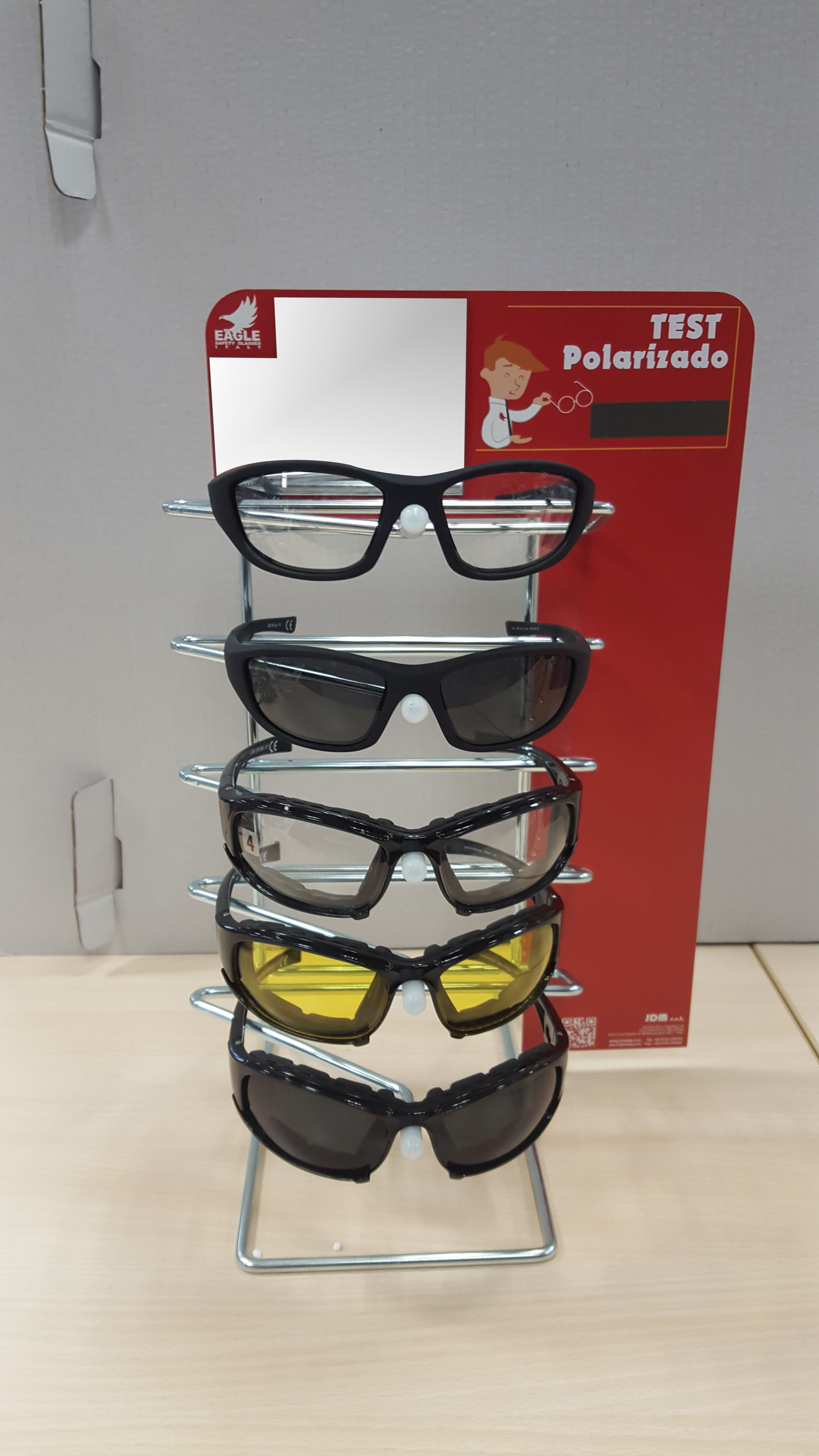 Expositor de sobremesa universal (5 gafas)