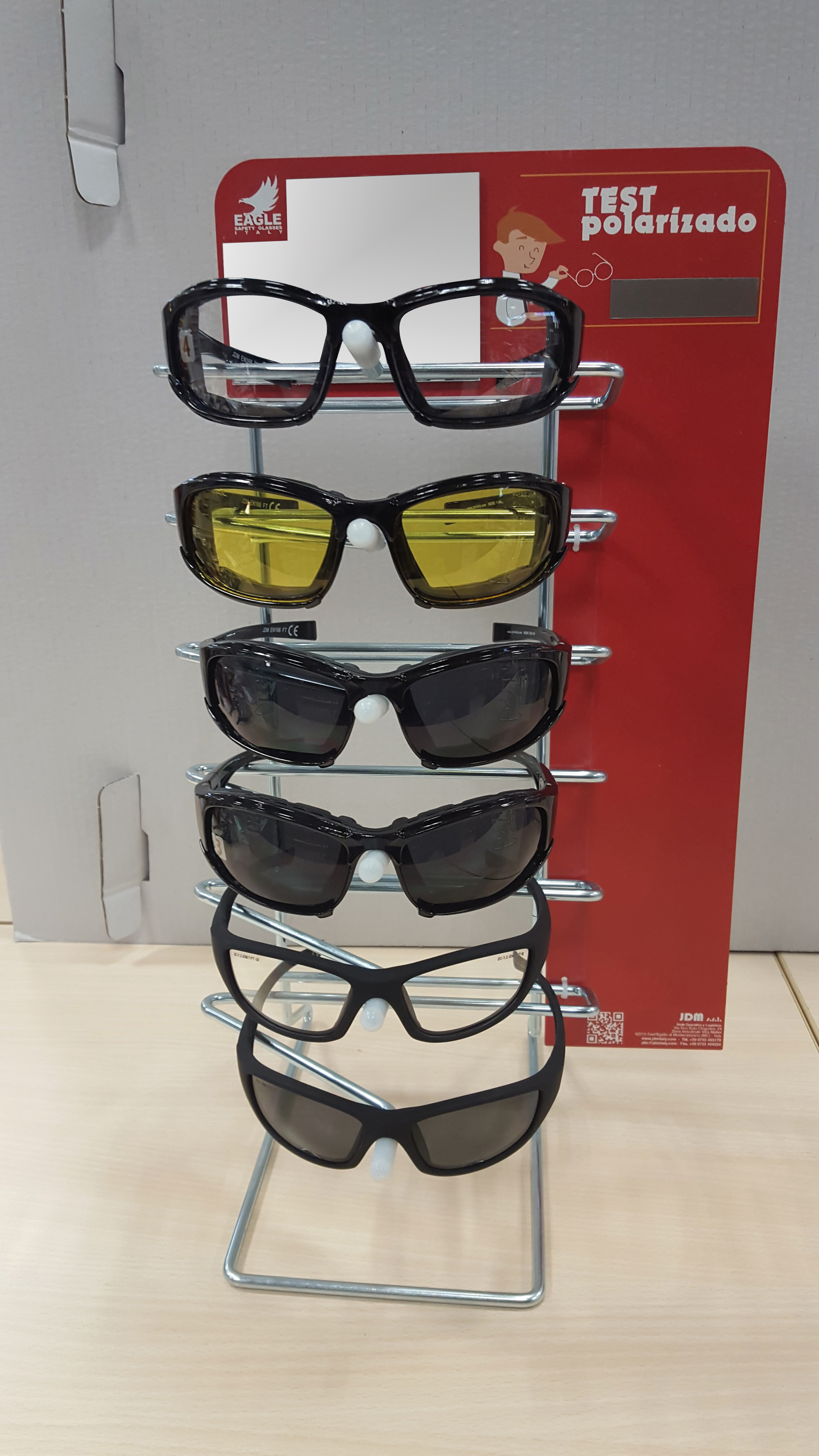 Expositor de sobremesa universal (6 gafas)