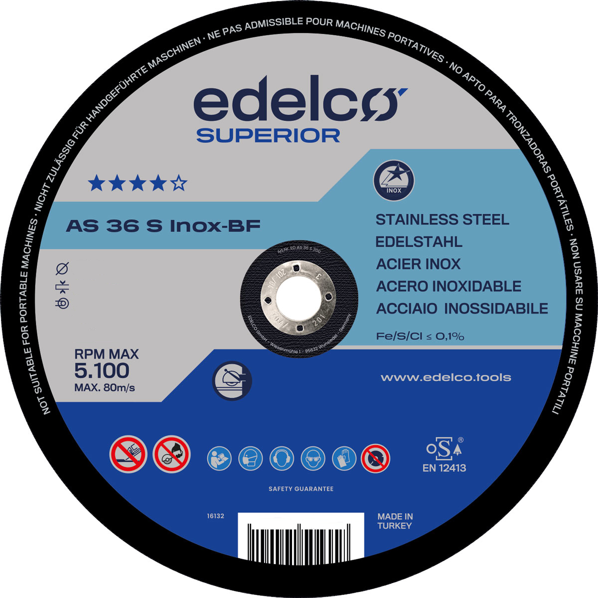 Discos de corte metal AS 36 S (350 mm)