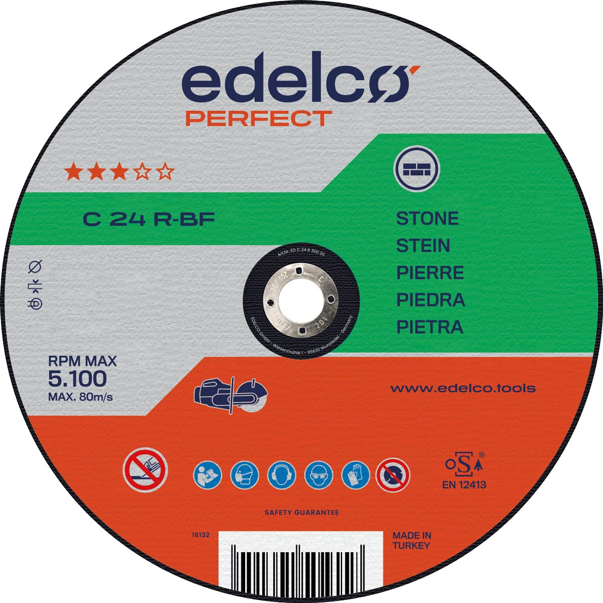 Disco de corte piedra C 24 R (350 mm)