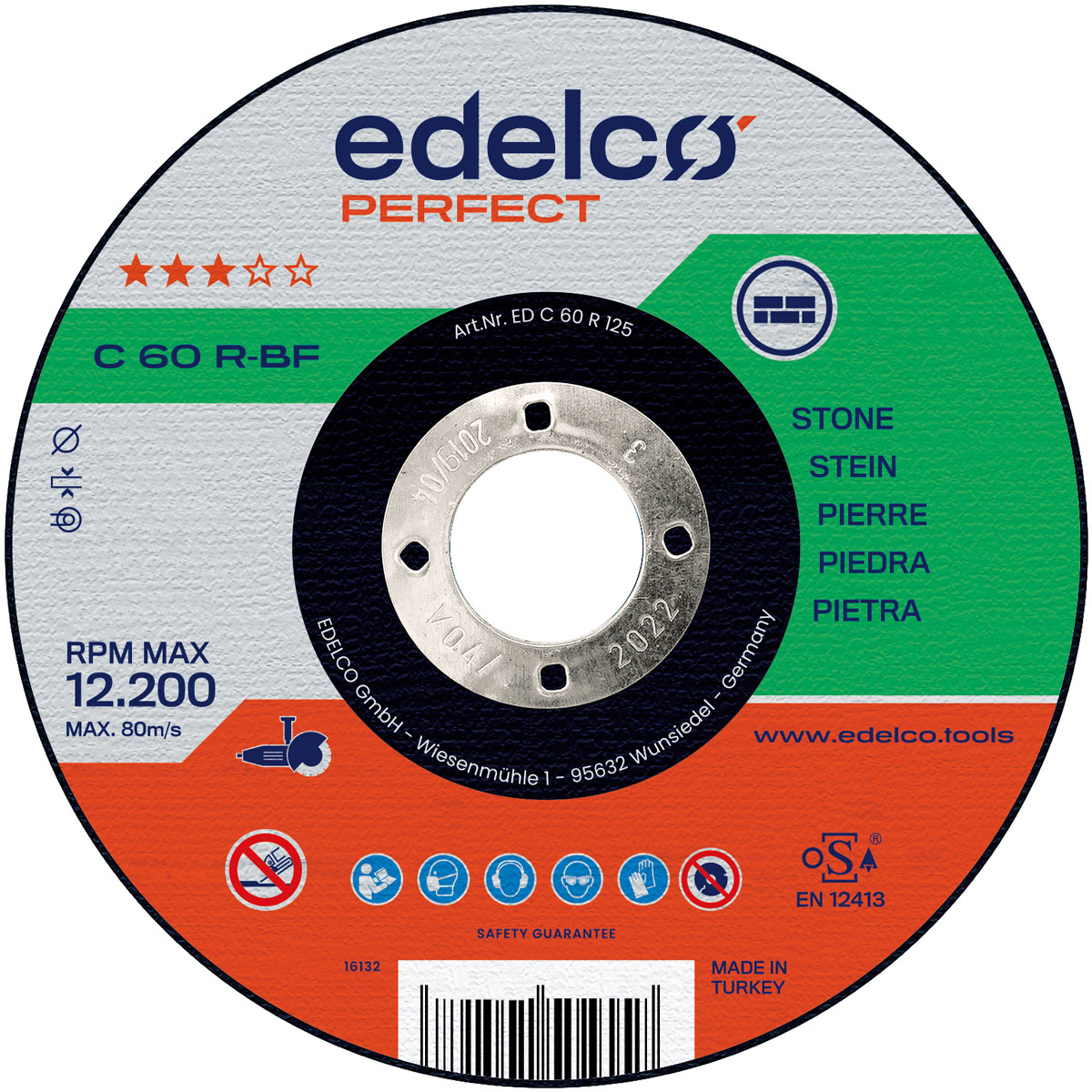 Disco de corte piedra C 60 R (115 mm)