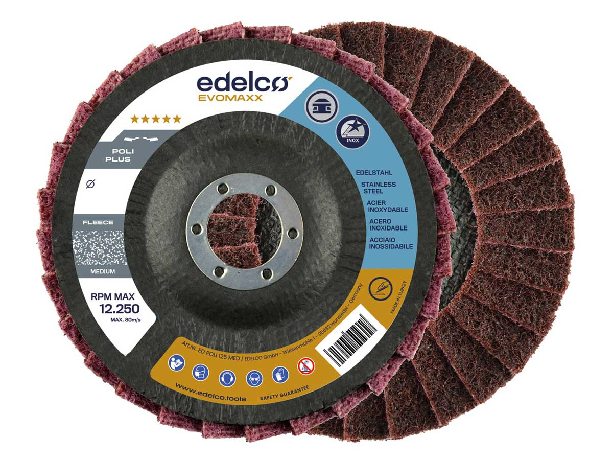 Disco de fibra sin tejer y grano medio Poli Plus 2 (115 mm)