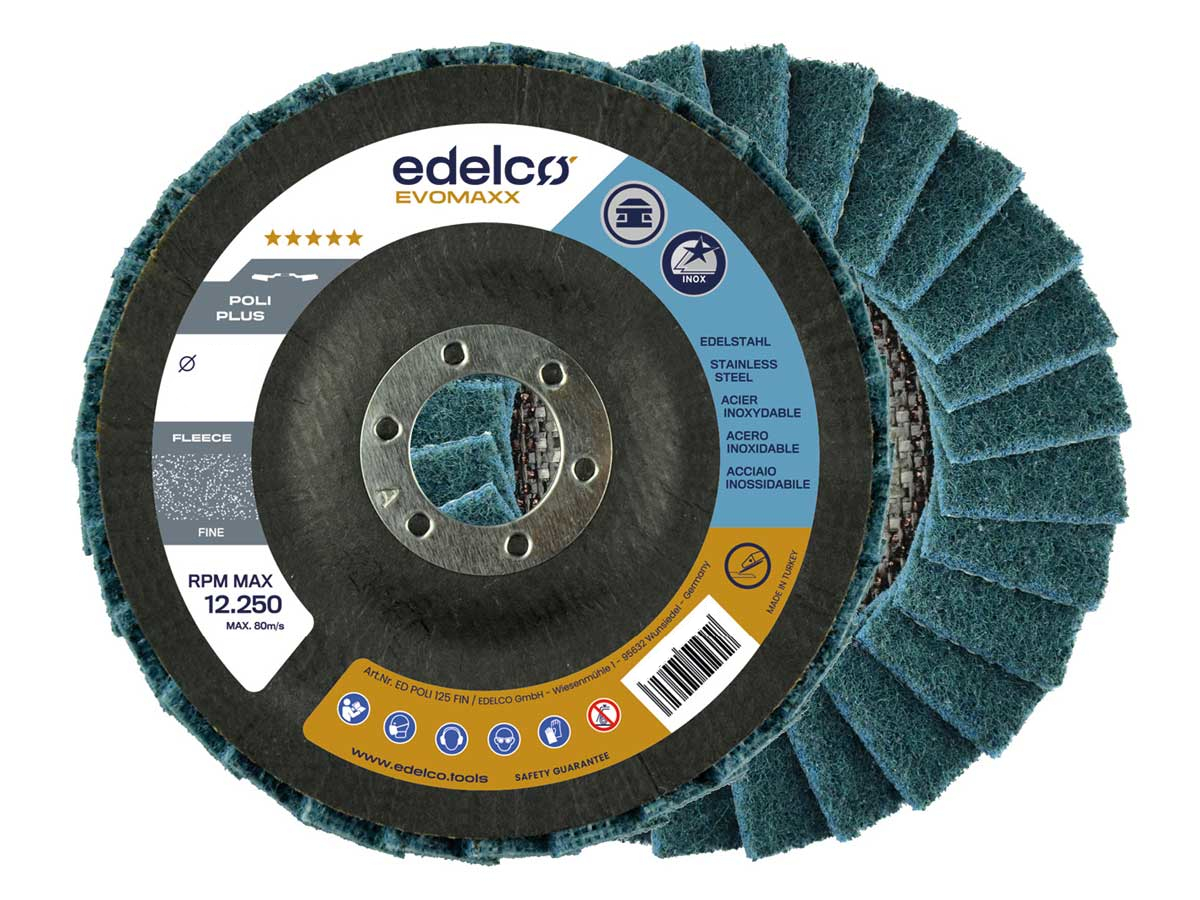 Disco de fibra sin tejer y grano fino Poli Plus 3 (115 mm)