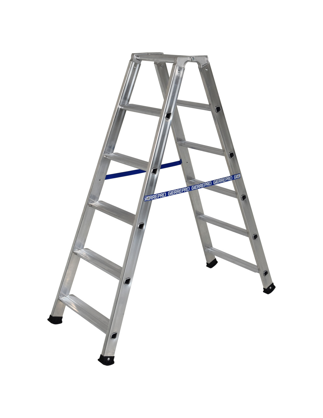 Escalera profesional de doble subida (6 peldaños)