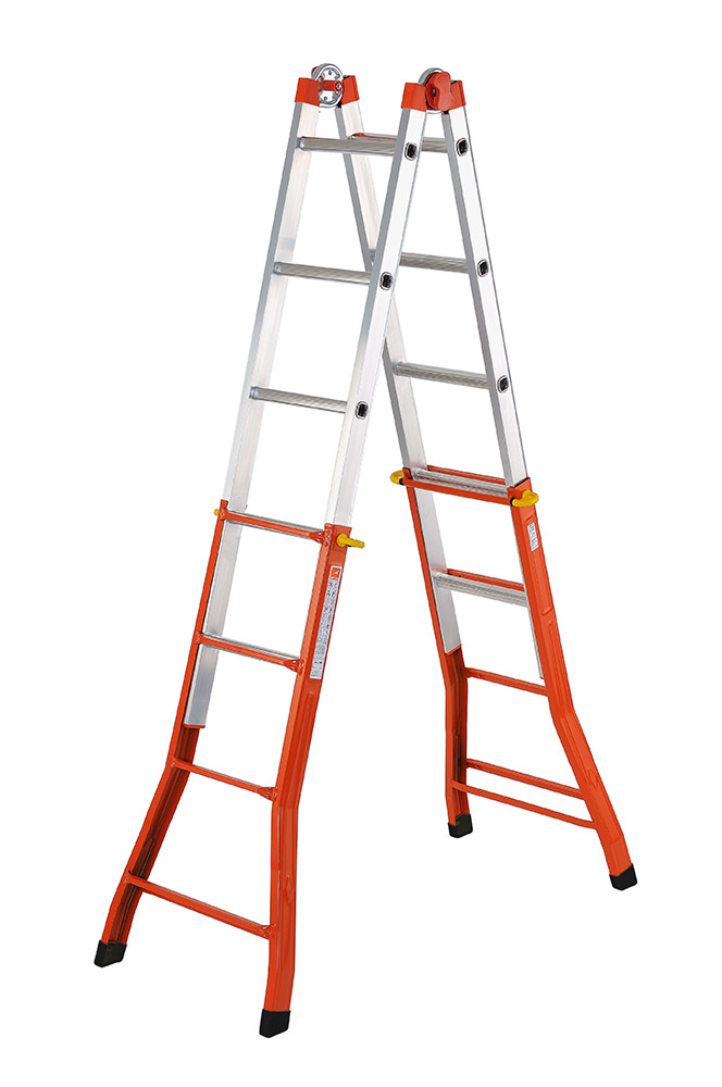 Escalera telescópica multiposición mixta Peppina 125 kg (4+5 peldaños)