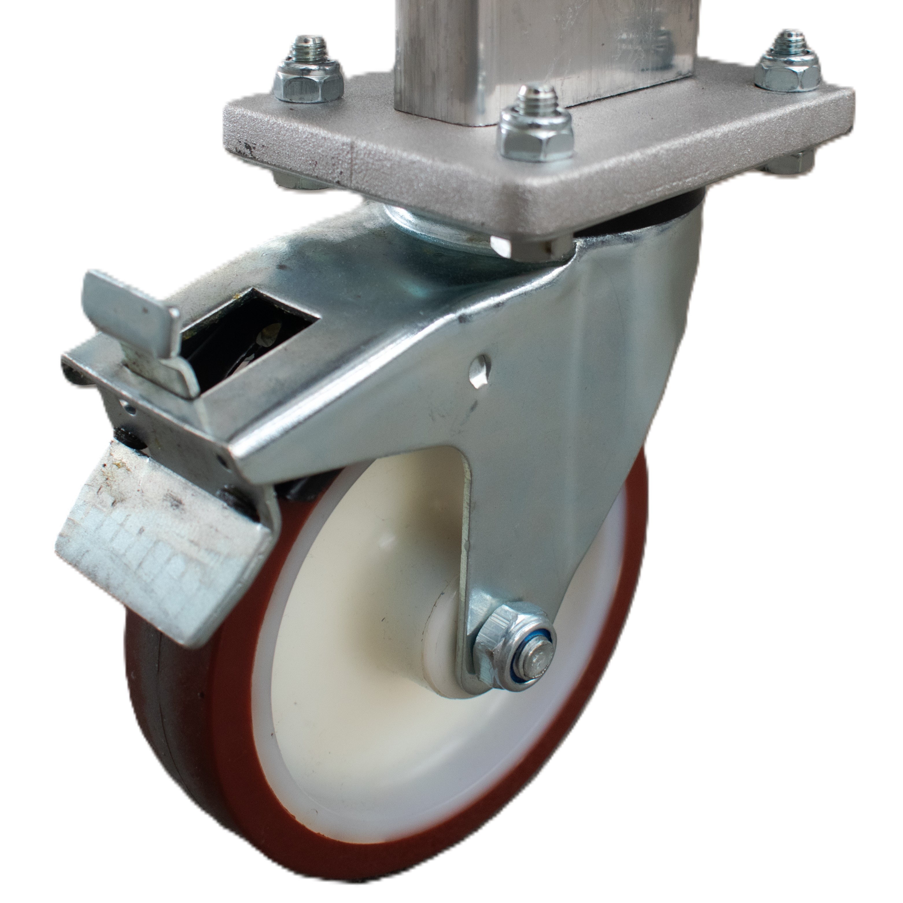 Rueda de 125 mm con freno