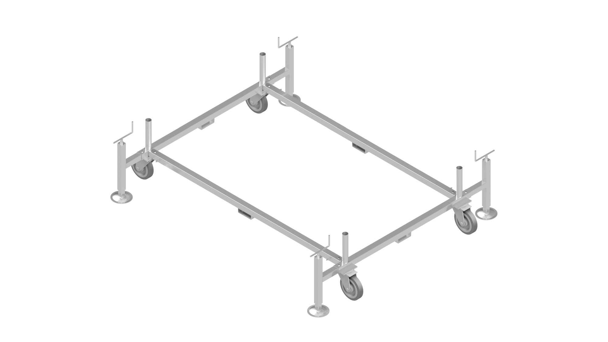 Base con ruedas de andamio de acero TR