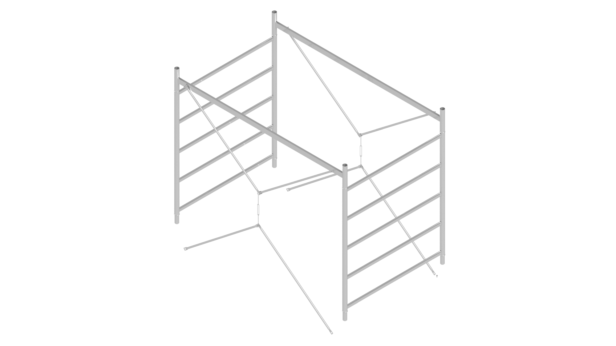 Extensión intermedia de andamio de acero TR (1,5 m)