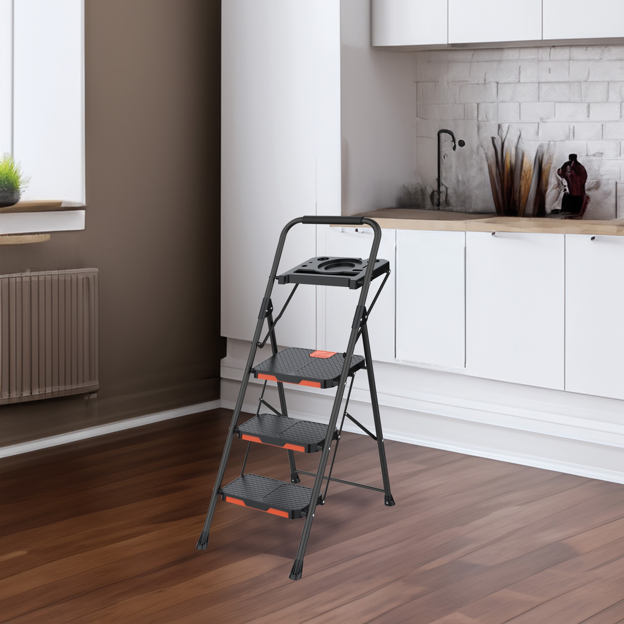 Taburete plegable acero EN 14183 Solidstep