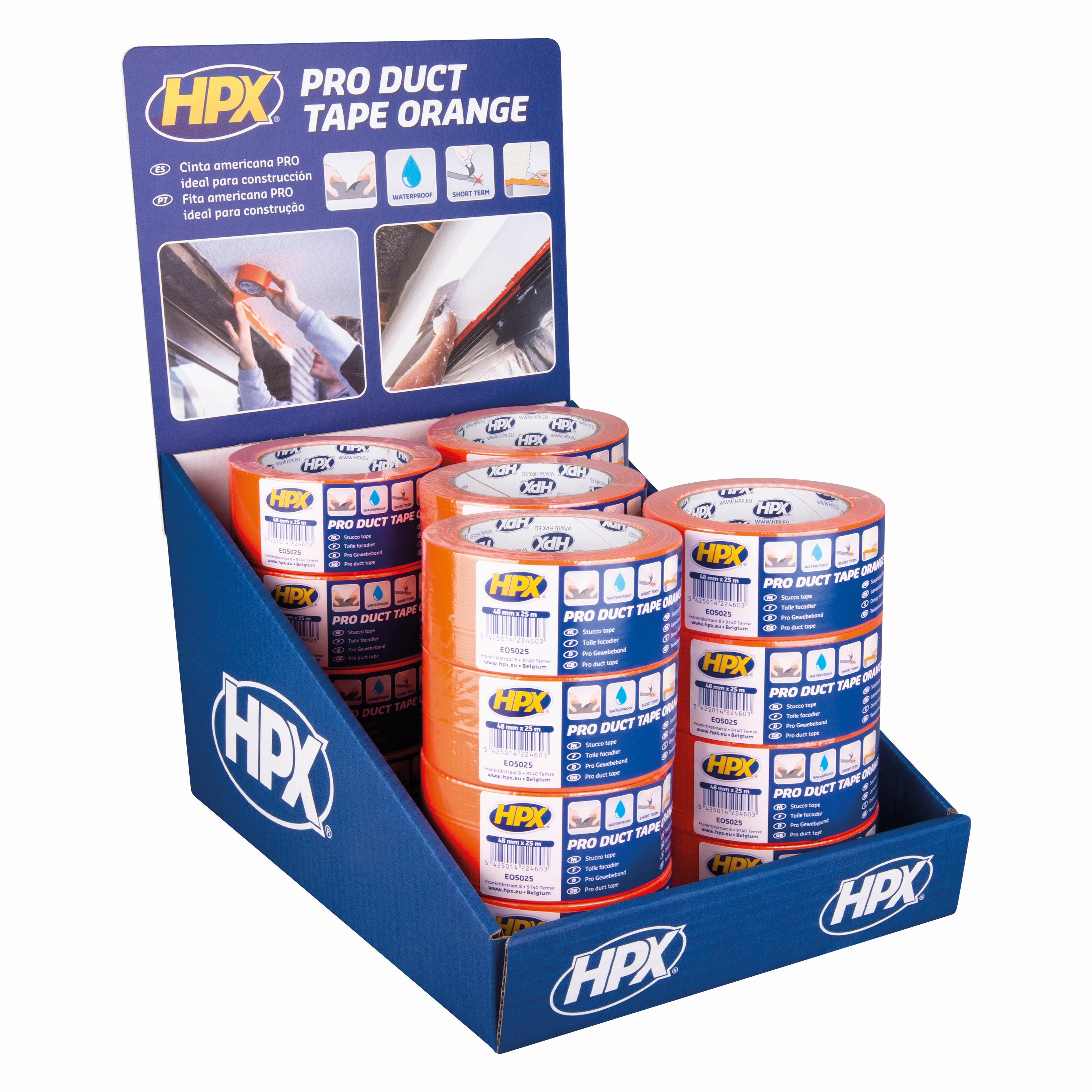 Expositor sobremesa cinta americana ideal construcción EO5025 (20 rollos)