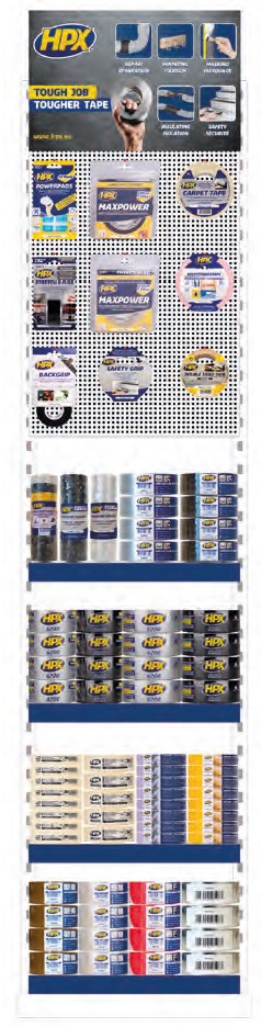 Expositor mural HPX Competence A (200x50x50 cm)