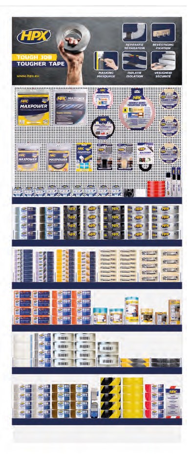 Expositor mural HPX Competence B (220x100x52 cm)