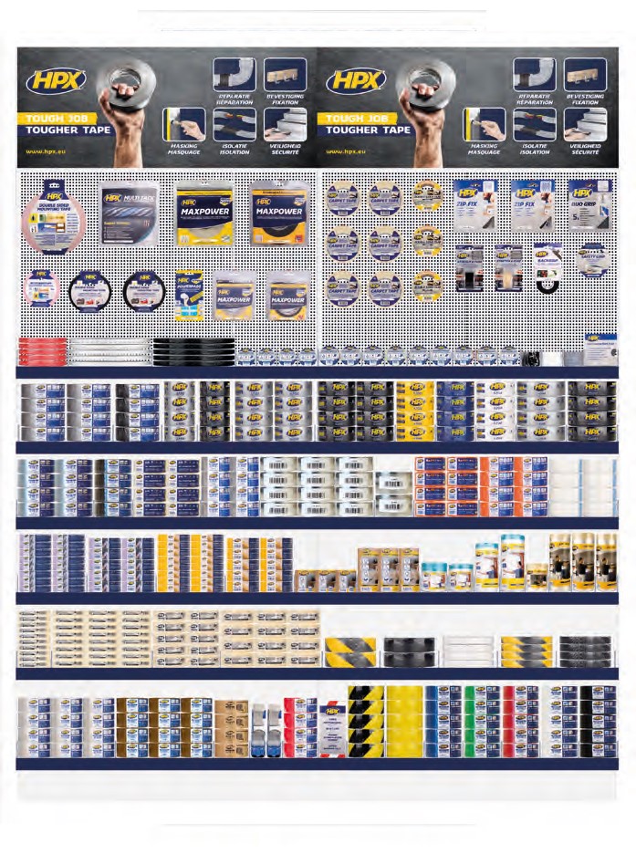 Expositor mural HPX Competence C (220x200x52 cm)