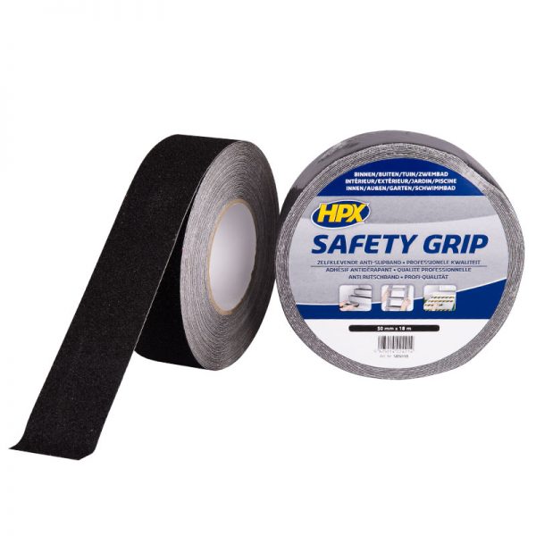 Cinta antideslizante Safety Grip Negro (50mm x 18m)