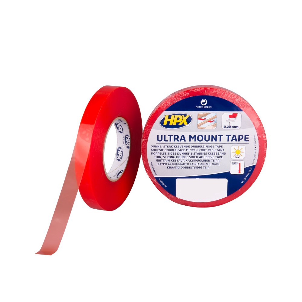 Cinta doble cara Ultra Mount Transparente (12mm x 50m)