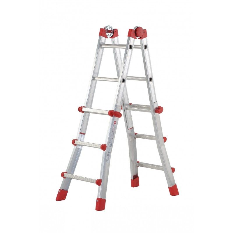 Escalera aluminio telescópica multiposición ProfiStep Multi (3+3 peldaños)