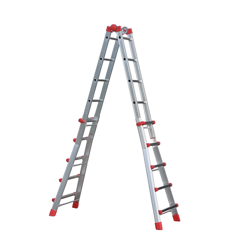 Escalera aluminio telescópica multiposición ProfiStep Multi con estabilizador (5+5 peldaños)