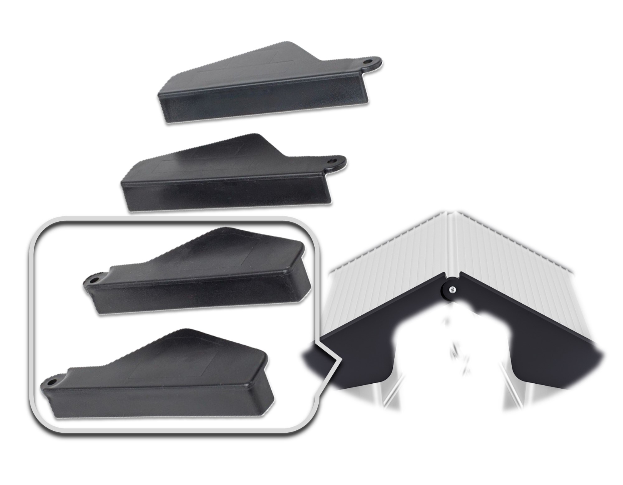 Juego de 2 protectores de bisagra para taburete D60 StandardLine