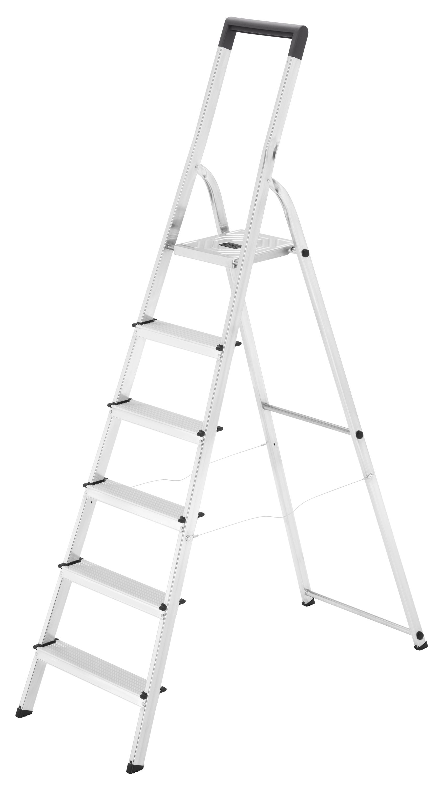 Escalera de tijera de aluminio L40 EasyClix (6 peldaños)