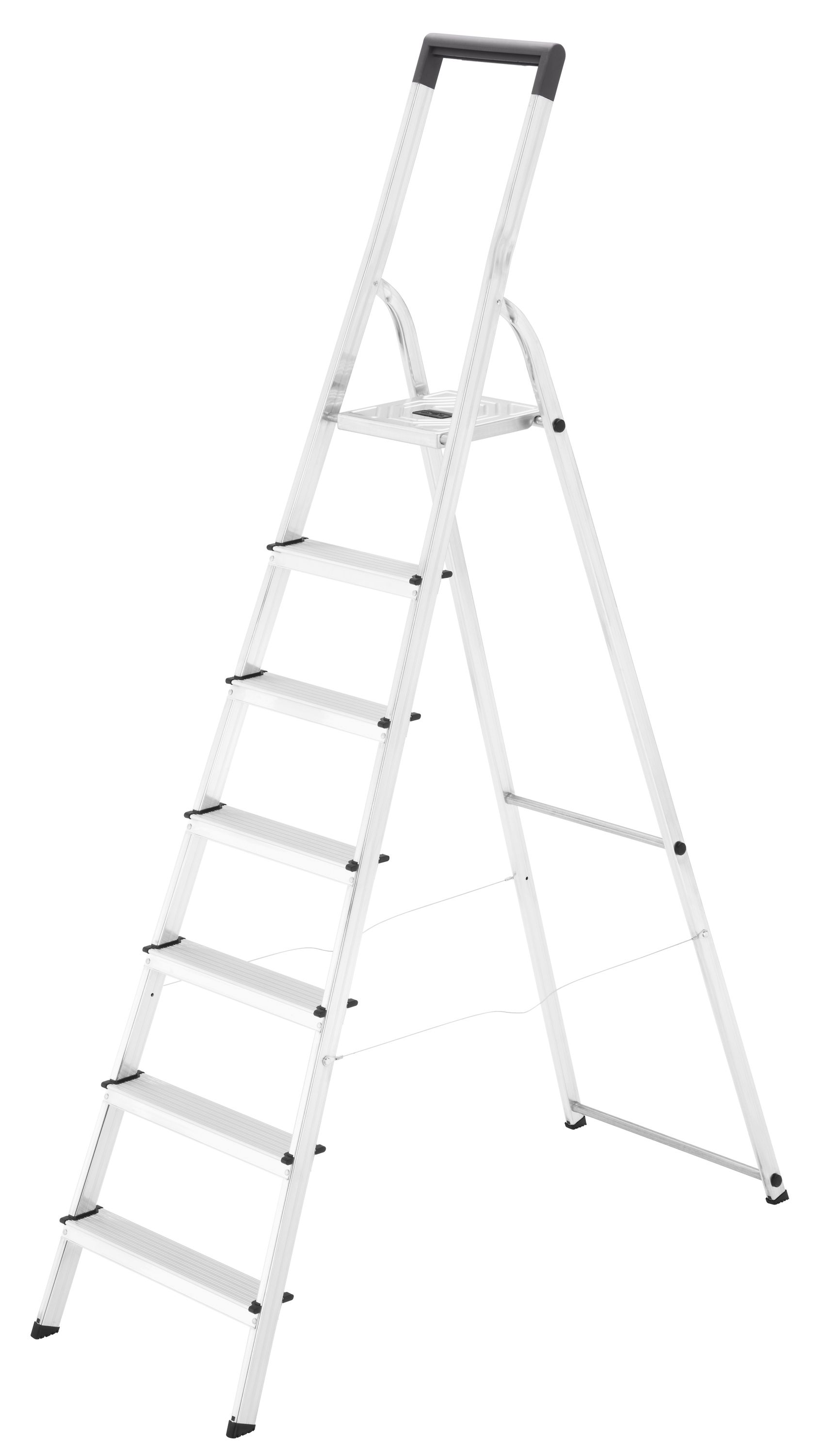 Escalera de tijera de aluminio L40 EasyClix (7 peldaños)