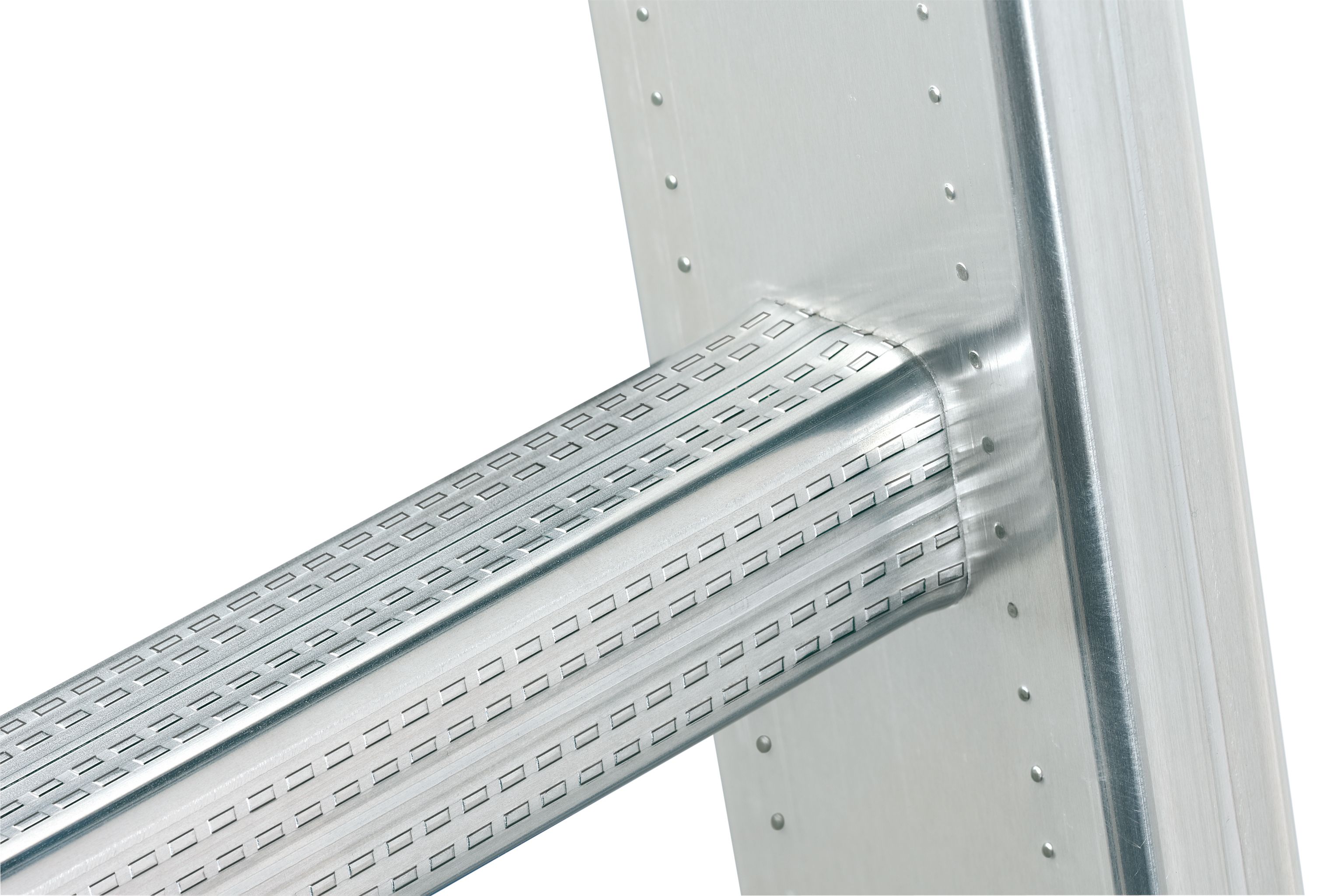 Escalera combinada de 3 tramos con estabilizador curvo ProfiLOT