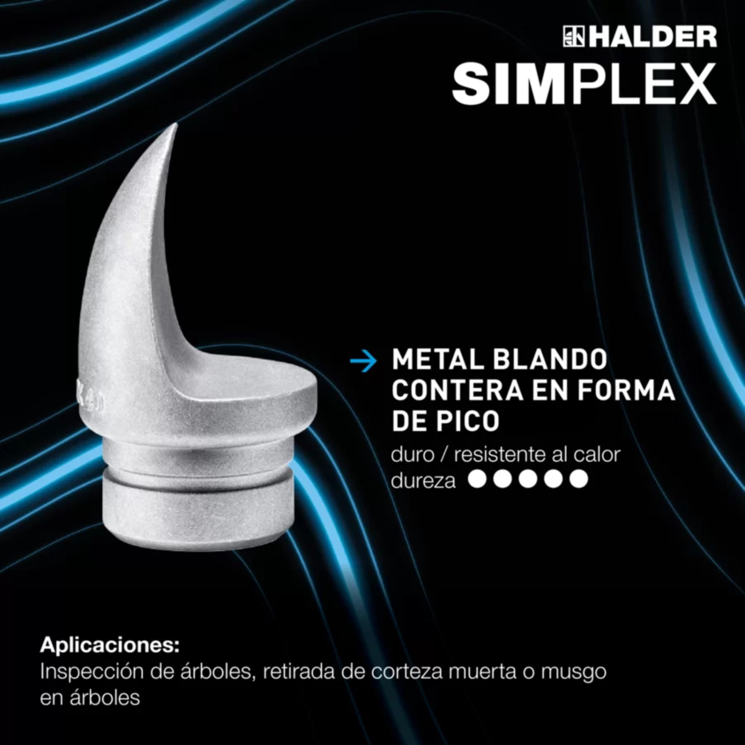 Inserto de corte de metal blando para mazas Simplex