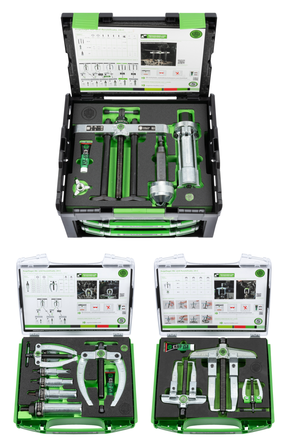 Juegos universales extractor de rodamientos (15 piezas)