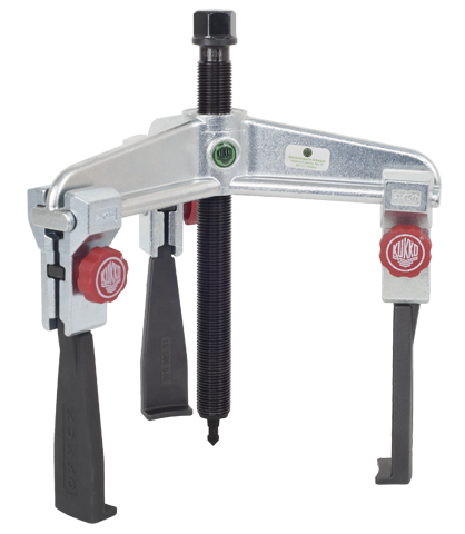 Extractor de rodamientos universal de 3 patas espacios angostos con regulación rápida (160x150 mm)