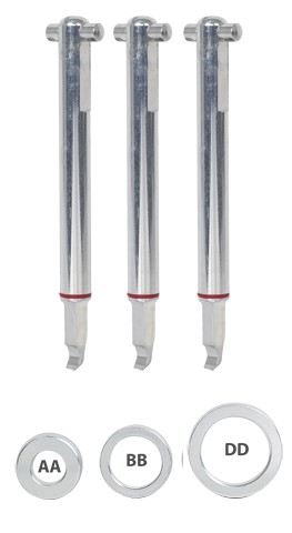 Juego de 3 ganchos de extracción PULLPO 011