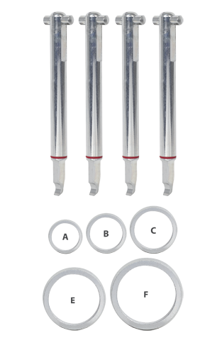 Juego de 4 ganchos de extracción PULLPO 021