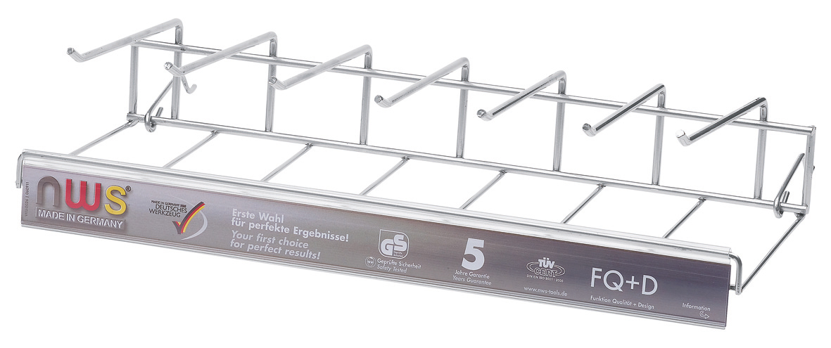 Expositor de lineal con 7 ganchos para surtido de alicates y tenazas (42 piezas)