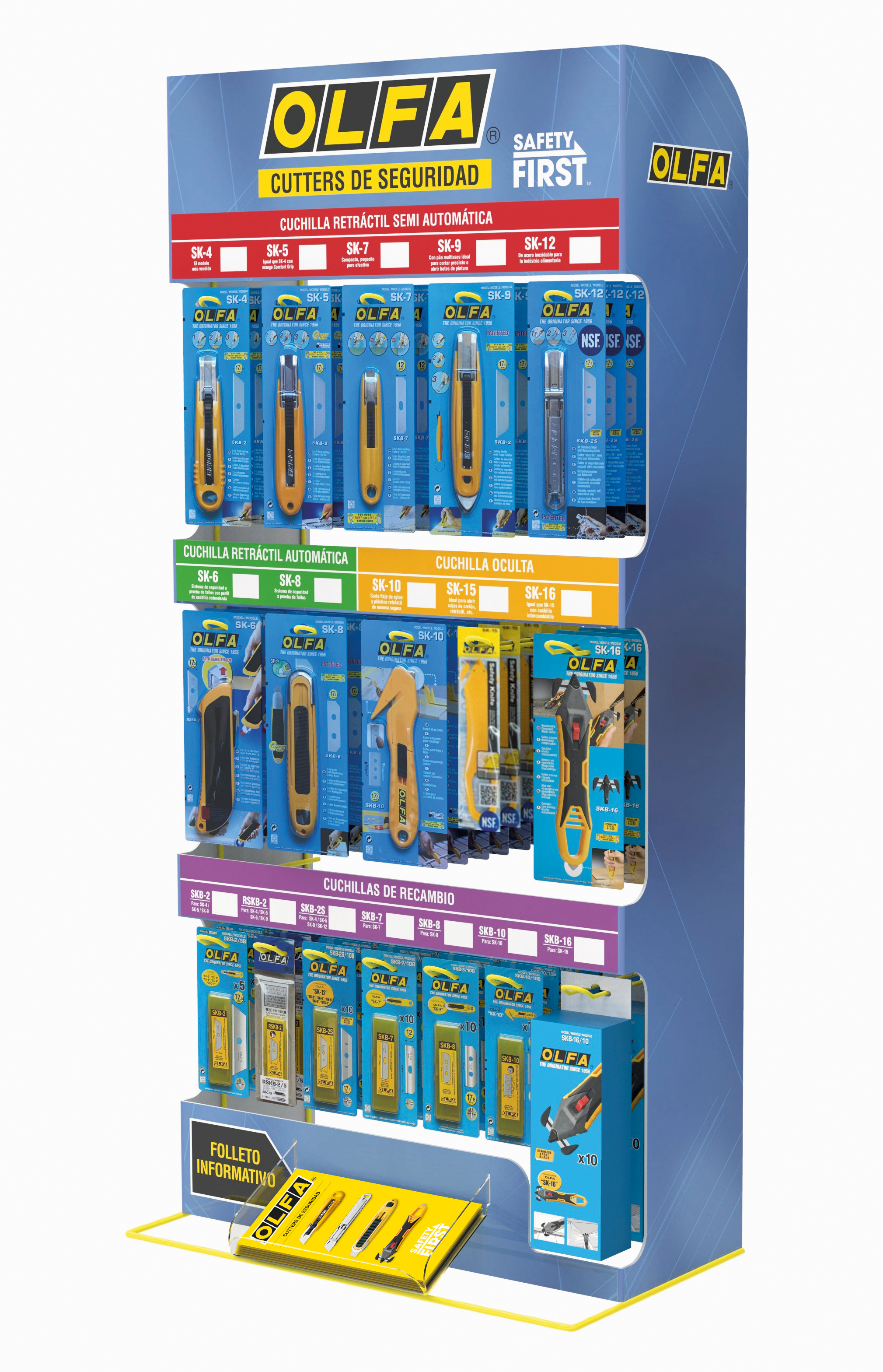 Expositor Pequeño de Cúters de Seguridad DR-S