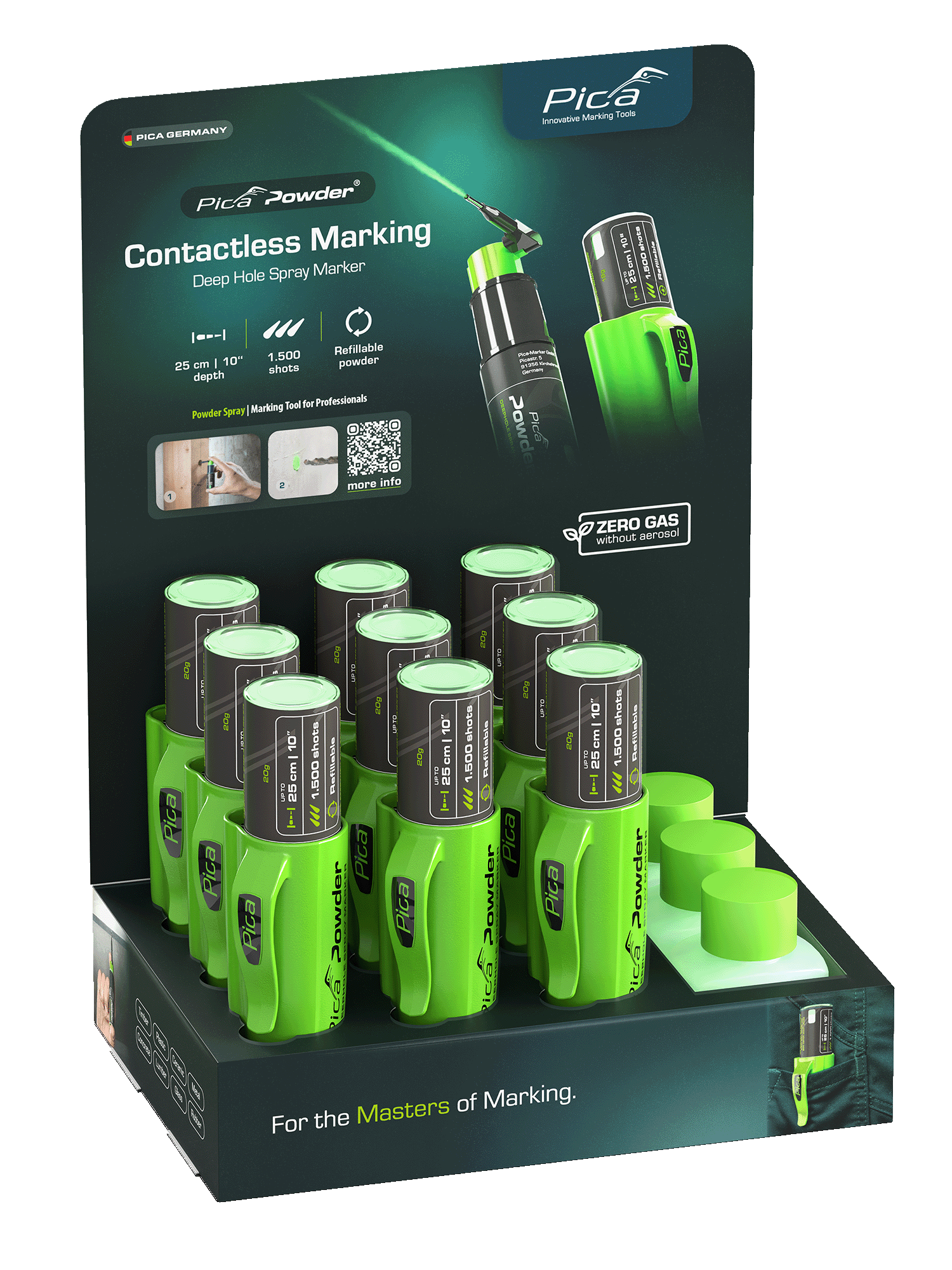 Expositor sobremesa de Pica Powder y recambios