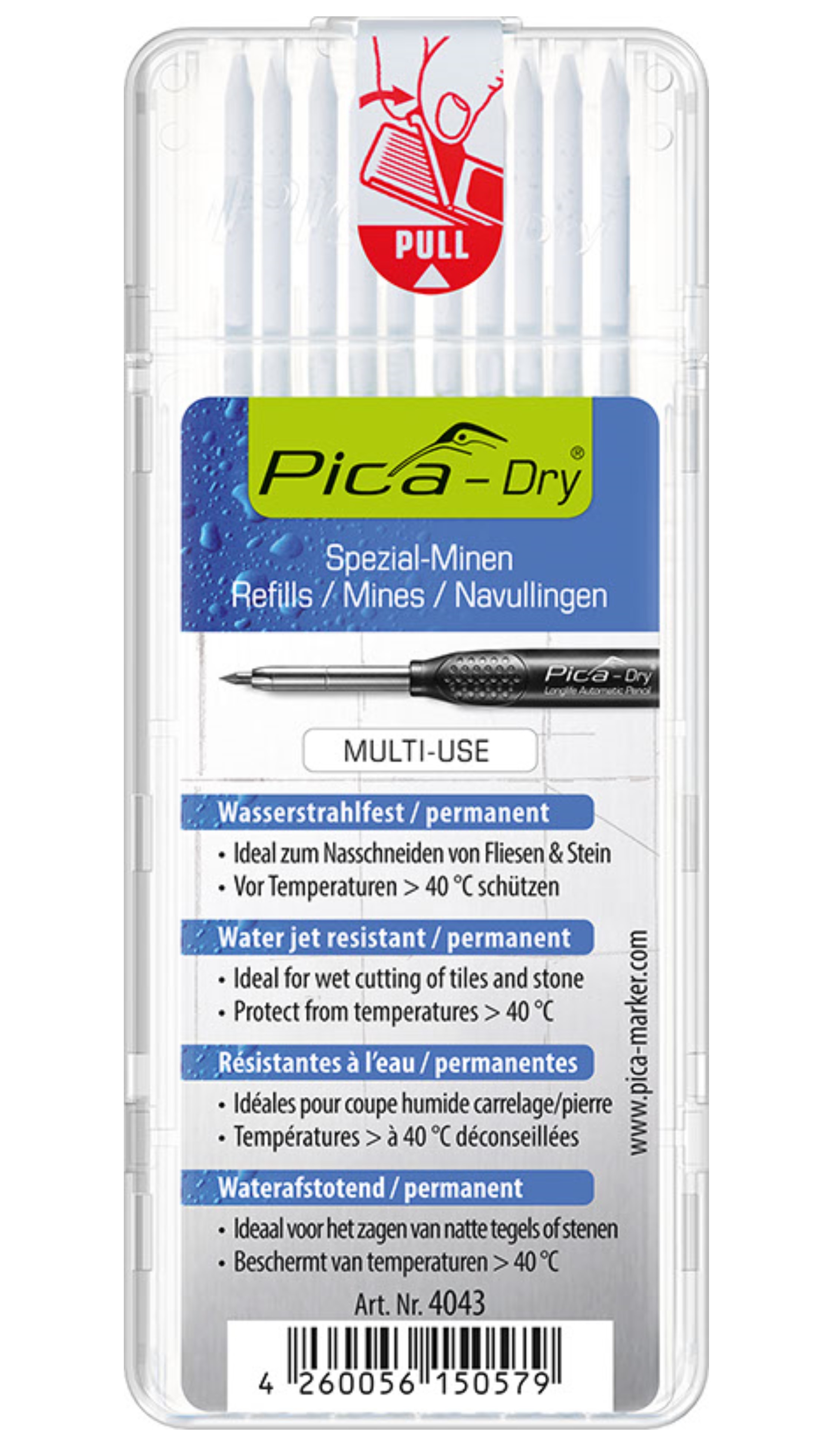 Estuche 10 minas Dry Blanco