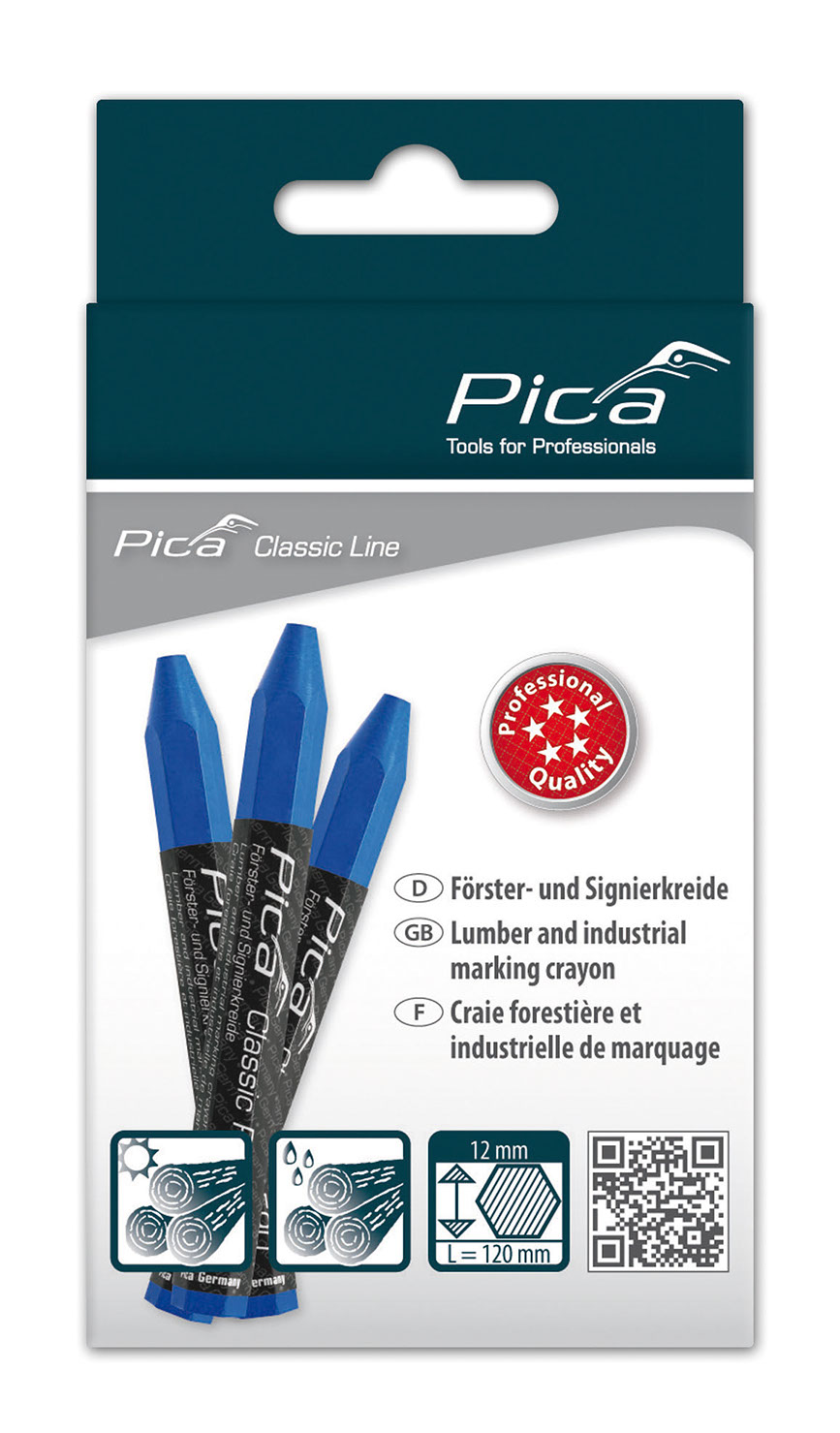 Caja-blister 12 Crayons Classic Pro Azul