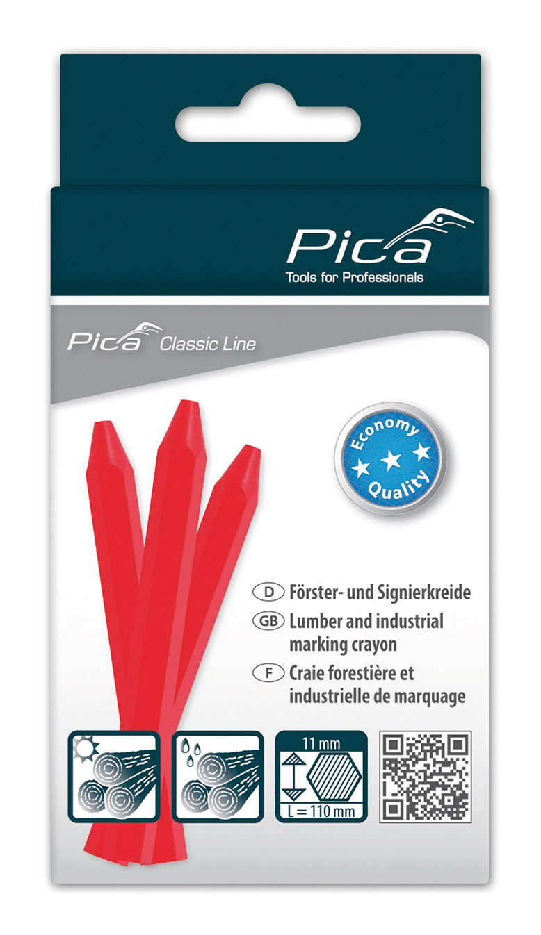 Caja-blister 12 Crayons Classic Eco Rojo