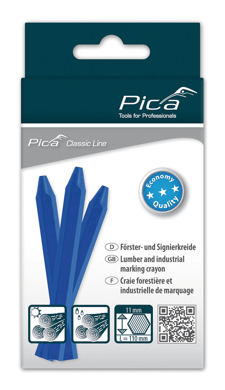 Caja-blister 12 Crayons Classic Eco Azul