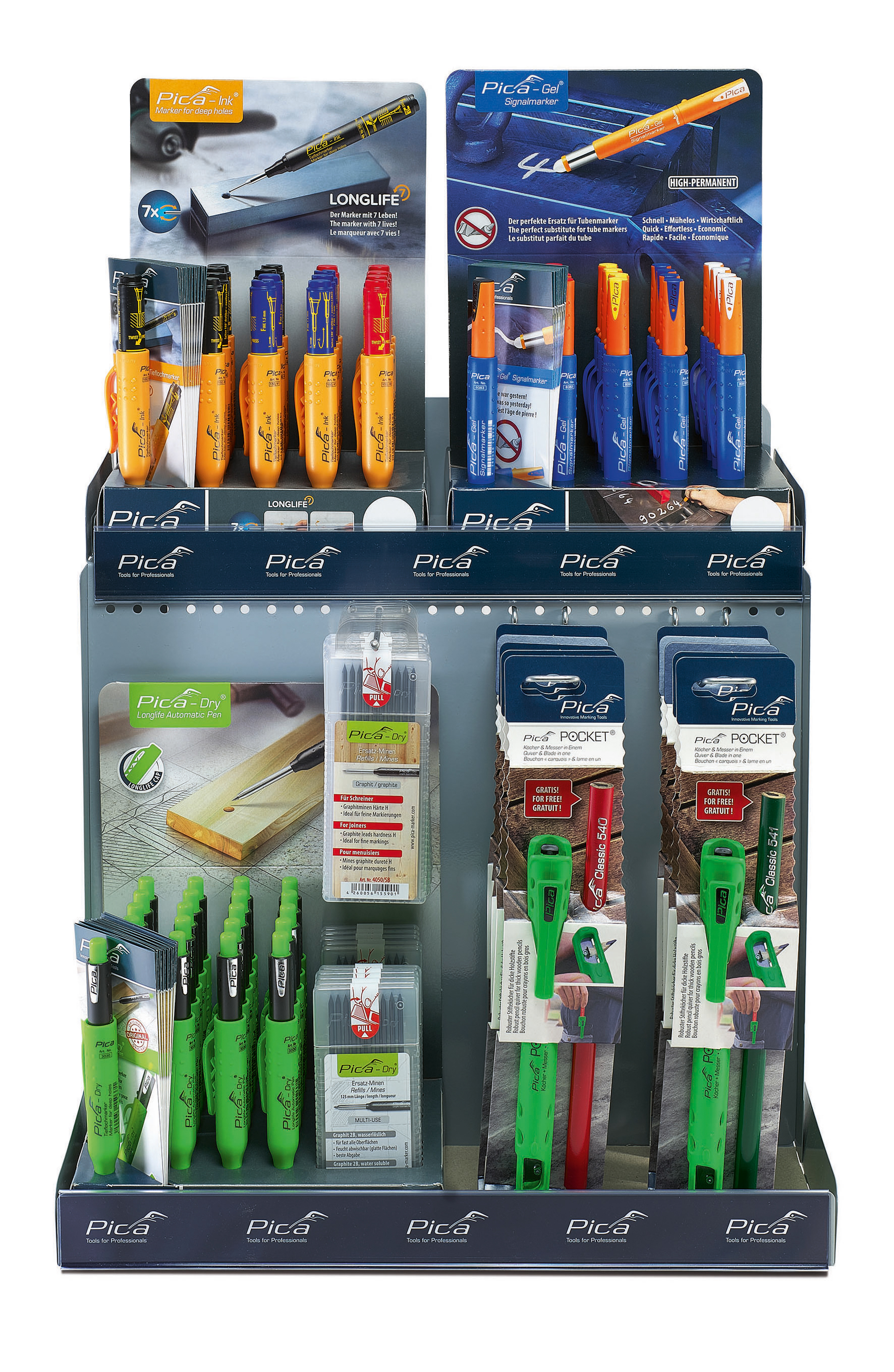 Expositor metálico Competence Center 400 Multi 1