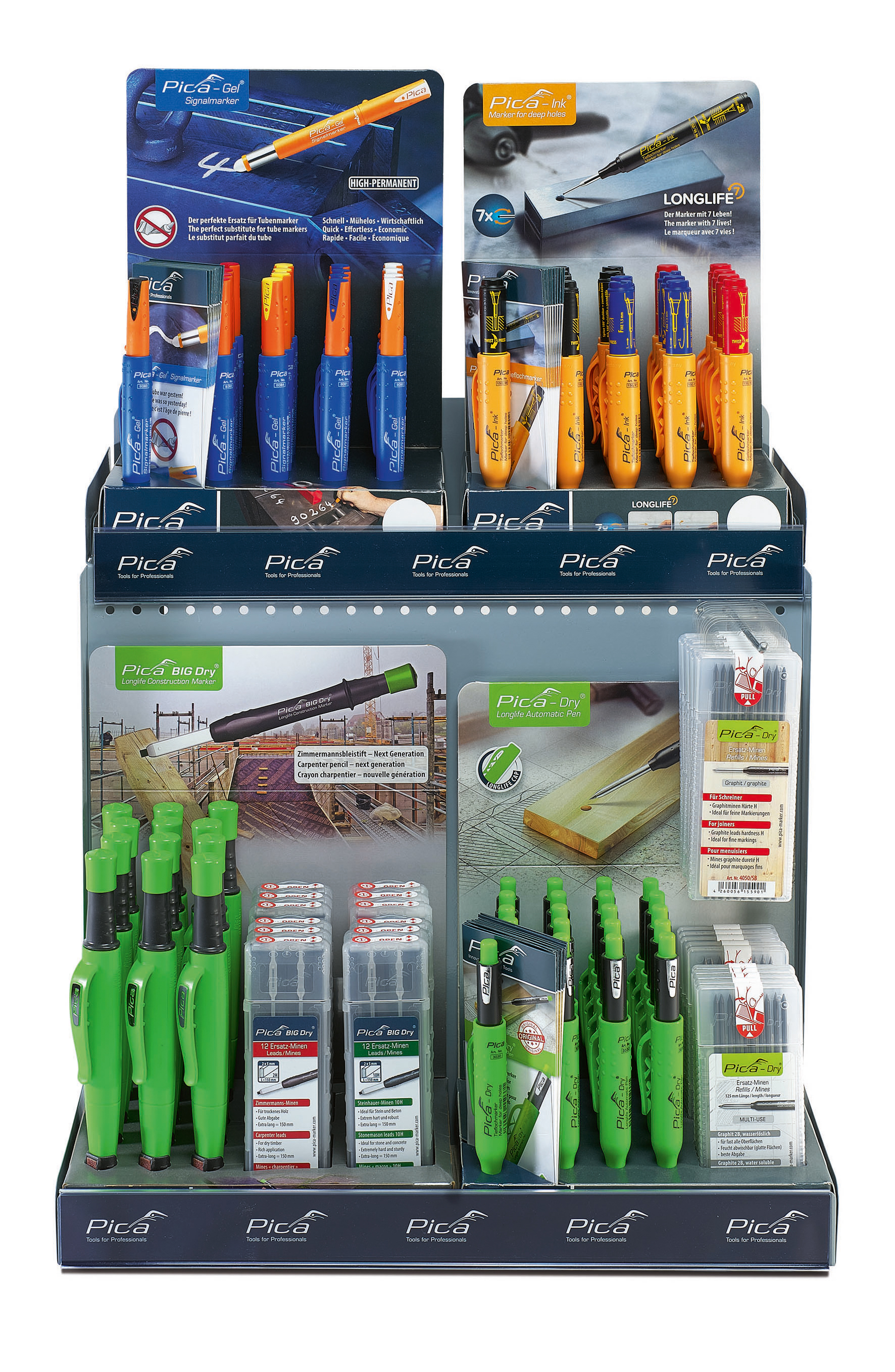 Expositor metálico Competence Center 400 Multi 4