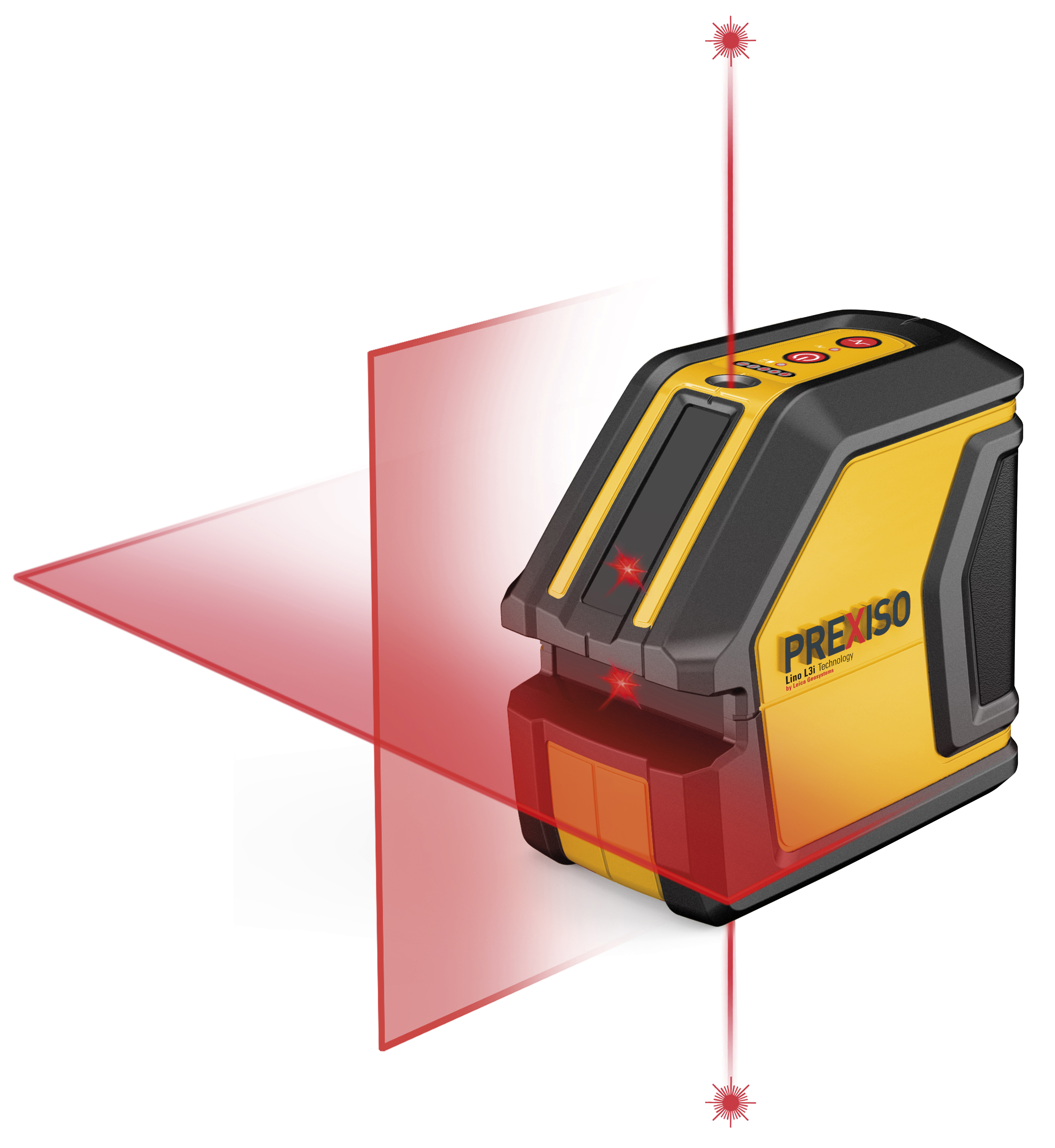 Nivel láser de cruz + 2 puntos de plomada P2LC15