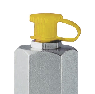 Caja de 100 tapones U-SK-GL amarillos