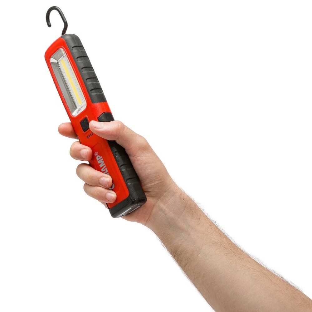 Luz de trabajo FONZIE 500 lúmenes con base de carga (LED + UV + linterna)