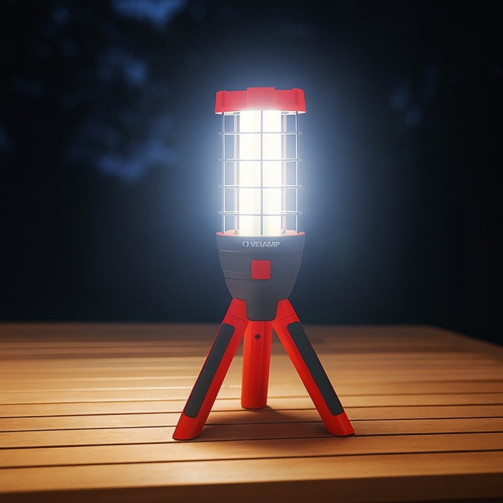 Luz de trabajo recargable PAUL 800 lúmenes en mini trípode