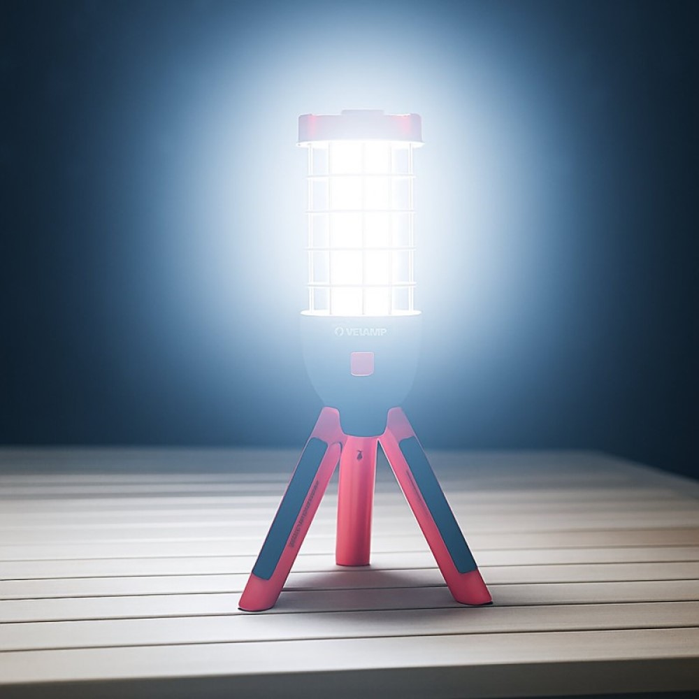Luz de trabajo recargable PAUL 800 lúmenes en mini trípode
