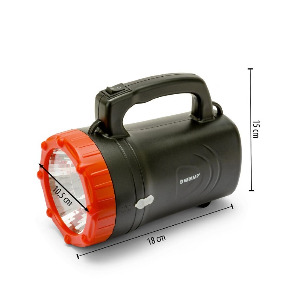 Linterna-foco recargable MARTY 1W/ 100lm IP43 con cable USB