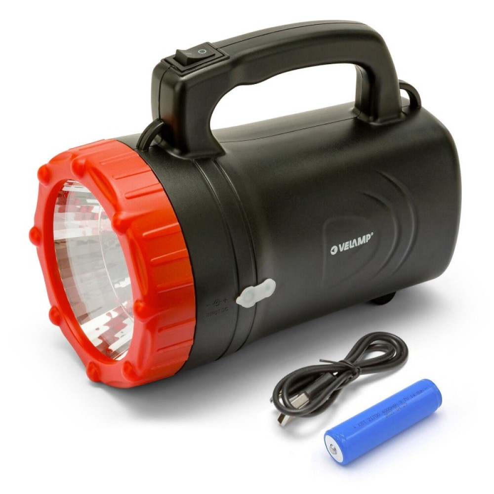 Linterna-foco recargable MARTY 1W/ 100lm IP43 con cable USB