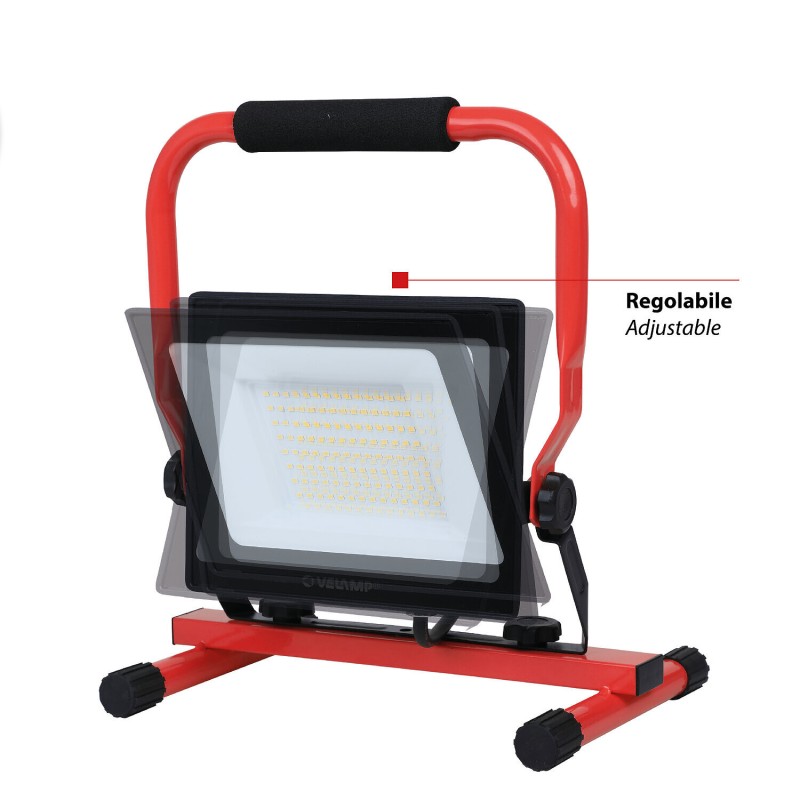 Luz de trabajo LED SMD WAINGRO 50W con soporte de tierra y cable de 2m IP65