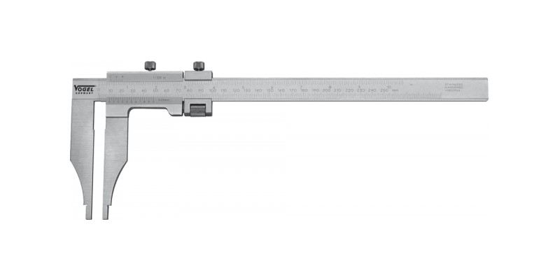 Calibre de taller monoblock DIN 862 con ajuste de precisión 600 mm